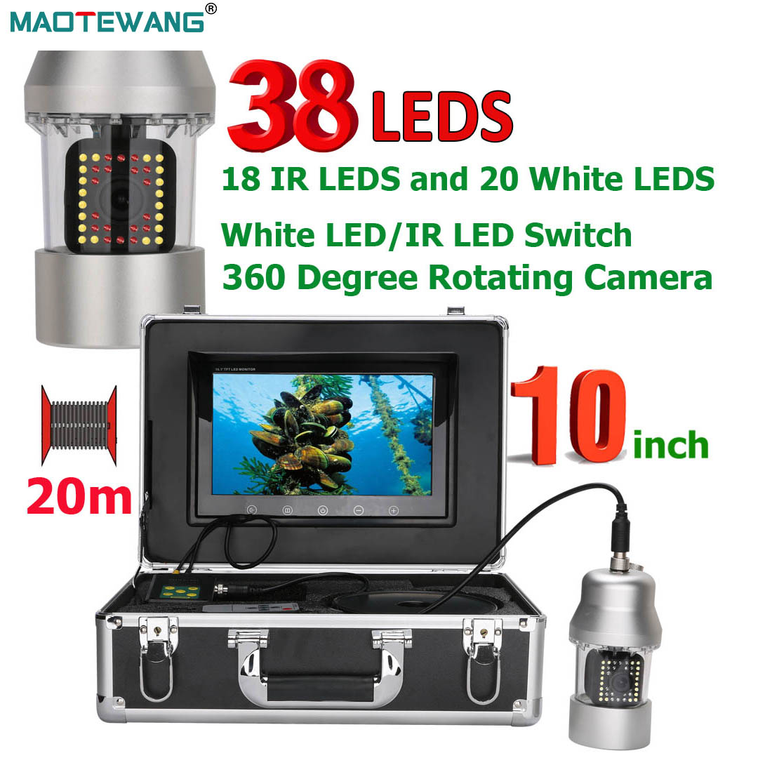 Fish Finder Battery - MAOTEWANG 수중 낚시 비디오 카메라 10