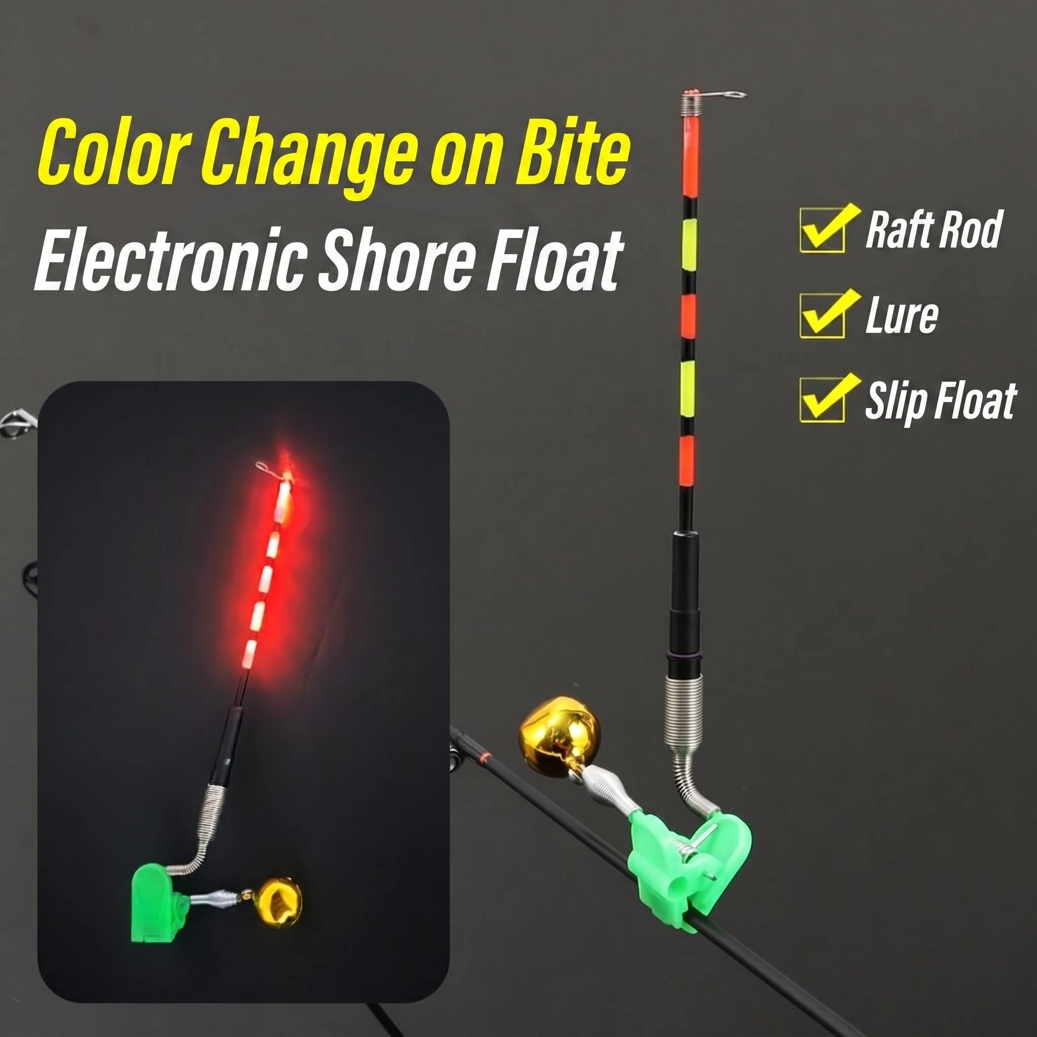 Bite Indicator - 2가지 스타일 LED 라이트 야간 전자