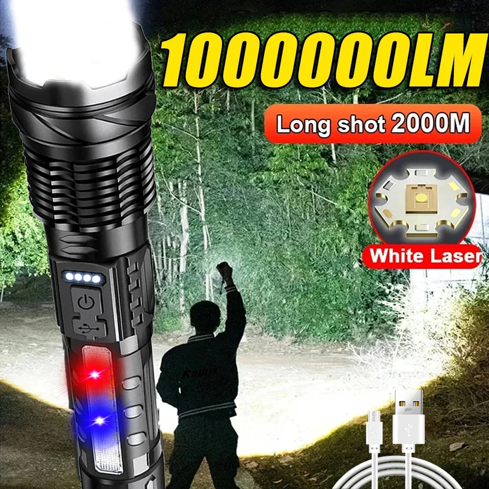 Fishing Light - 강력한 LED 손전등 충전식 캠핑 라이트(사이드