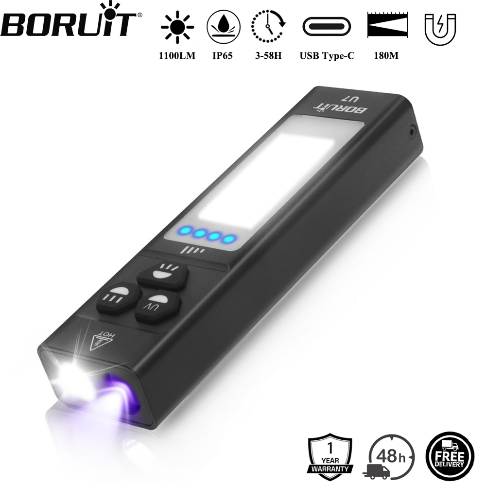Fishing Light - BORUiT U7 UV LED EDC 손전등