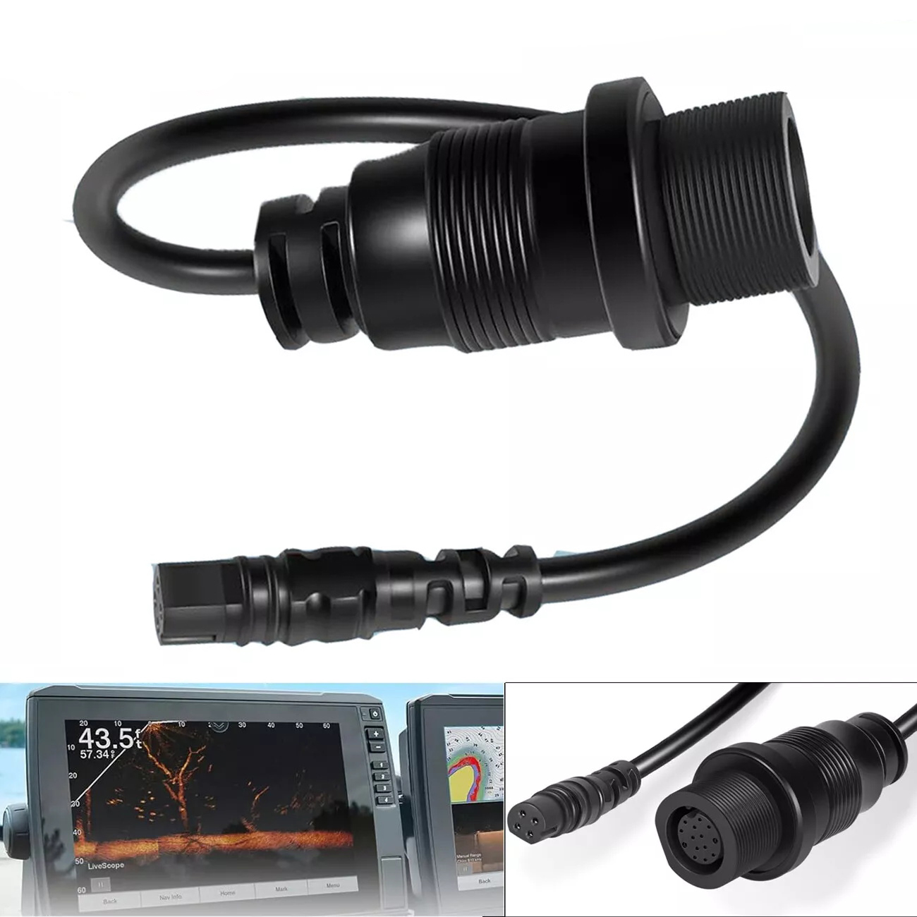 Fish Finder Cable - 1852081 MKR-DSC-12 어댑터 케이블, 가민 에코,