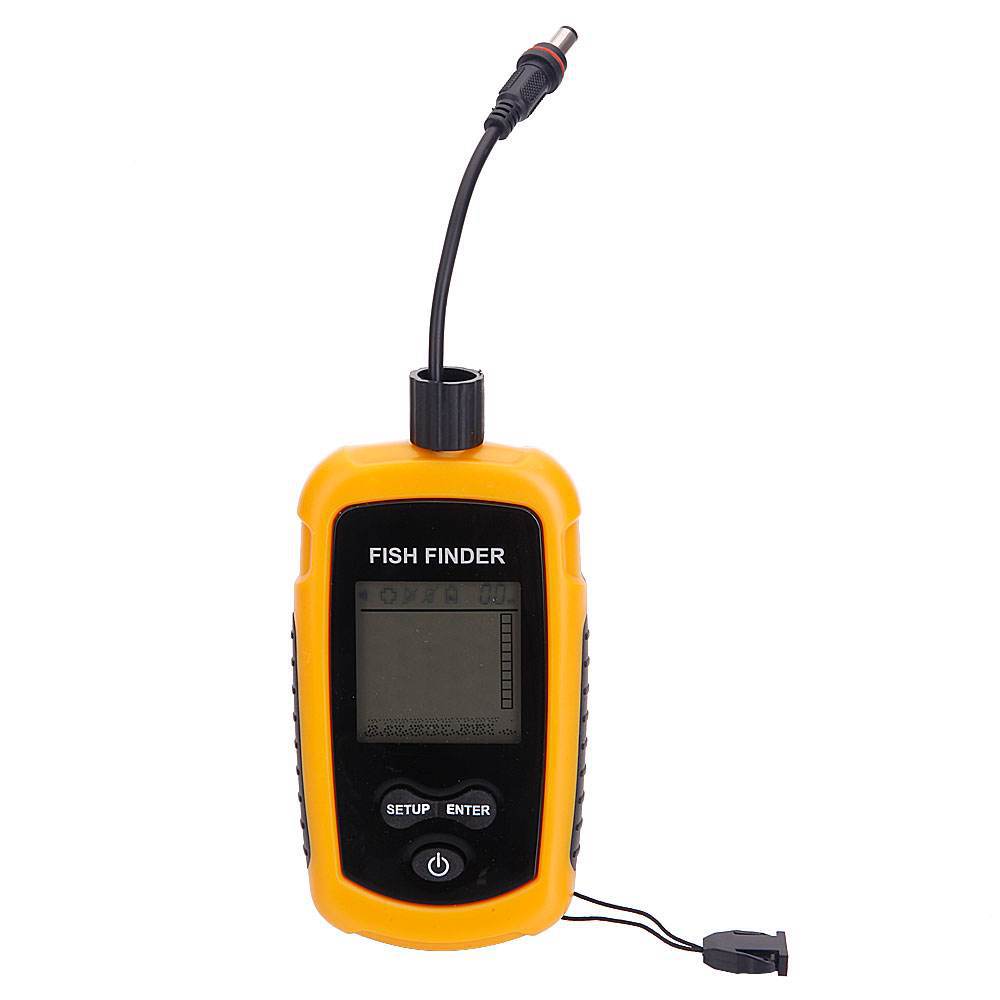 Fish Finder Transducer - 알람 100M 휴대용 수중 음파 탐지기