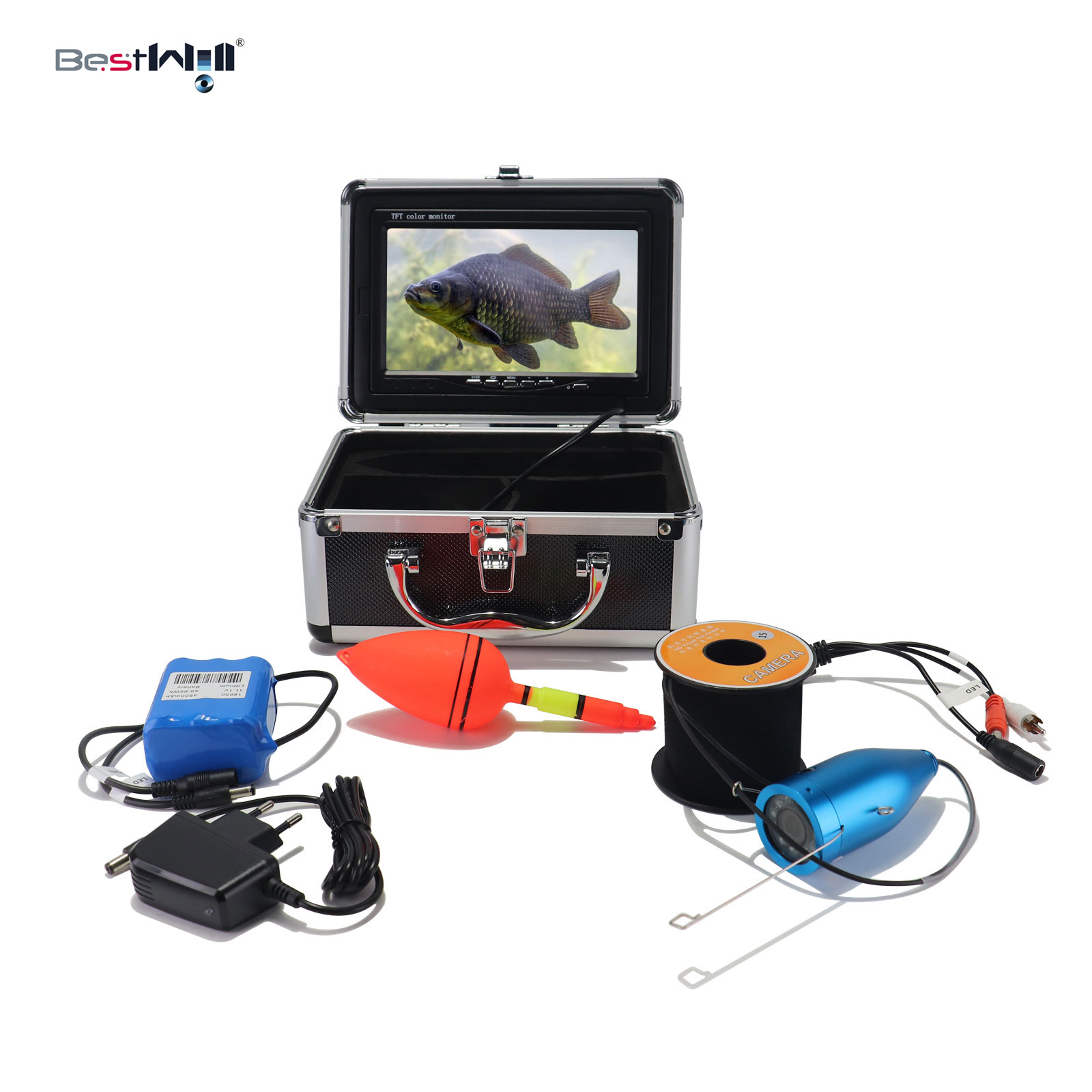 Fishing Camera - 7인치 IPS 스크린 15/20/30M 1000TVL DVR