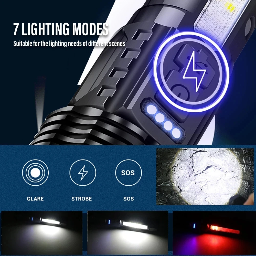 강력한 LED 손전등 충전식 캠핑 라이트(사이드 라이트 - Fishing Light 리뷰 및 가격