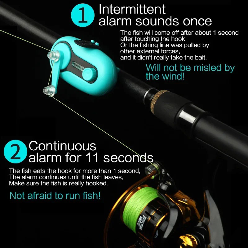 새로운 낚시 알람 전자 부저 표시기 사이렌 입질 알람  - Fish Alarm 리뷰 및 가격