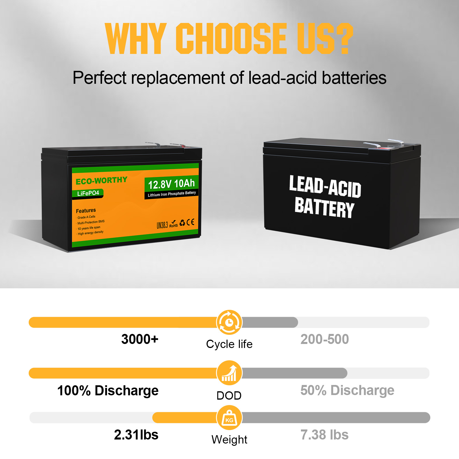 ECO-WORTHY 2팩 12V 10Ah LiFePO4 - Fish Finder Battery 리뷰 및 가격