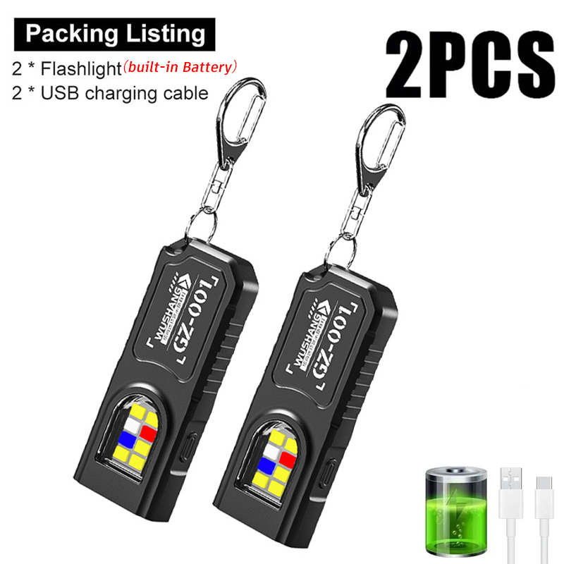 다기능 키체인 손전등 USB 충전식 미니 손전등 COB - Fishing Light 리뷰 및 가격