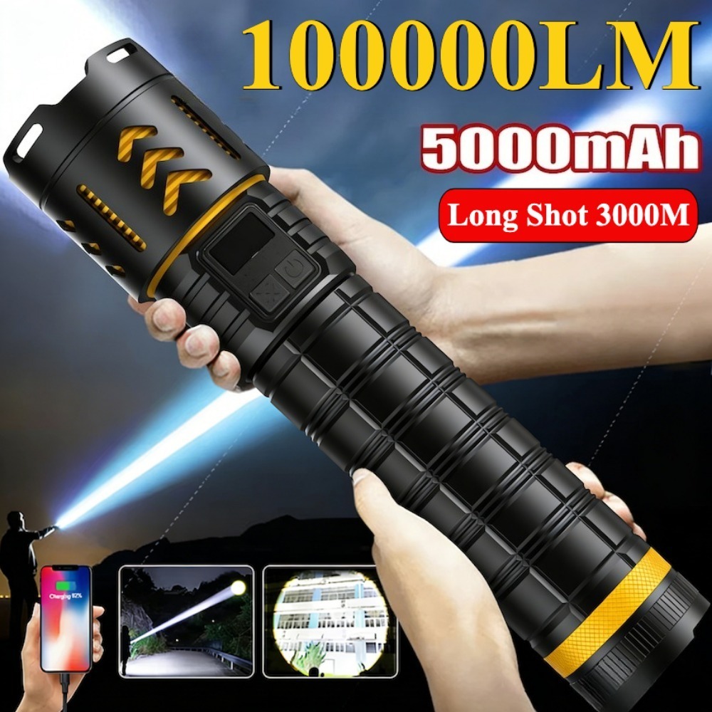 고출력 LED 손전등 줌 가능 타입-C 충전식 작업등  - Fishing Light 리뷰 및 가격