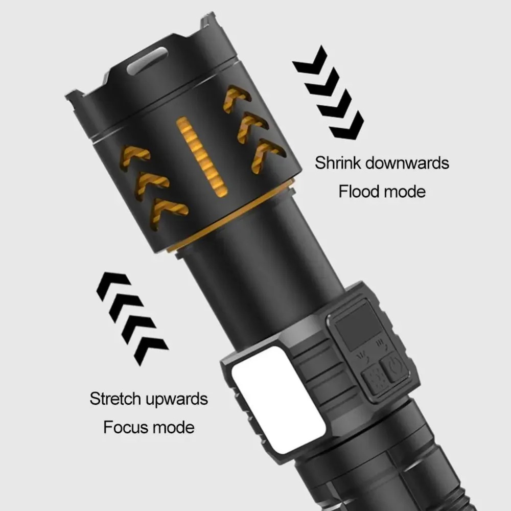 고출력 LED 손전등 줌 가능 타입-C 충전식 작업등  - Fishing Light 리뷰 및 가격