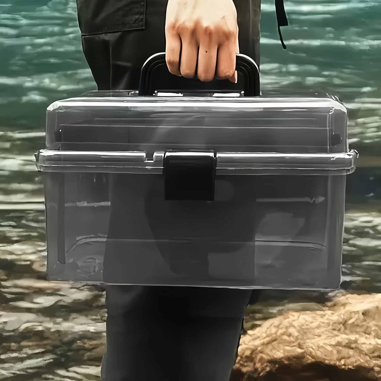 내구성 있는 PE 낚시 장비 상자 |   대용량, 블랙 - Fish Finder Case 리뷰 및 가격