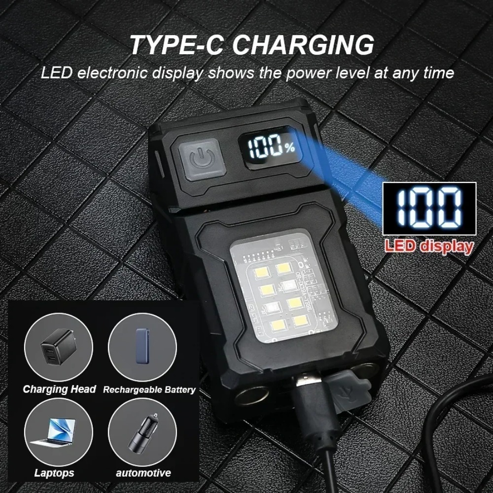 180 °   회전식 LED 손전등 USB 충전식 키체 - Fishing Light 리뷰 및 가격