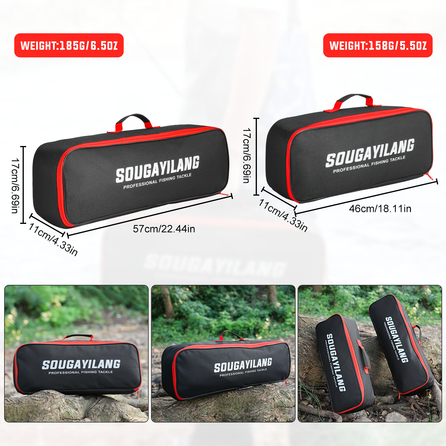 Sougayilang 낚시대 가방 46cm/57cm 대 - Fish Finder Case 리뷰 및 가격
