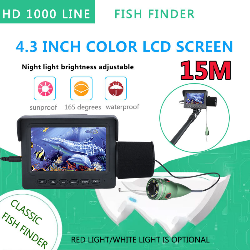 15M 1200TVL 수중 낚시 카메라 (6개 6W I - Fish Finder Cable 리뷰 및 가격