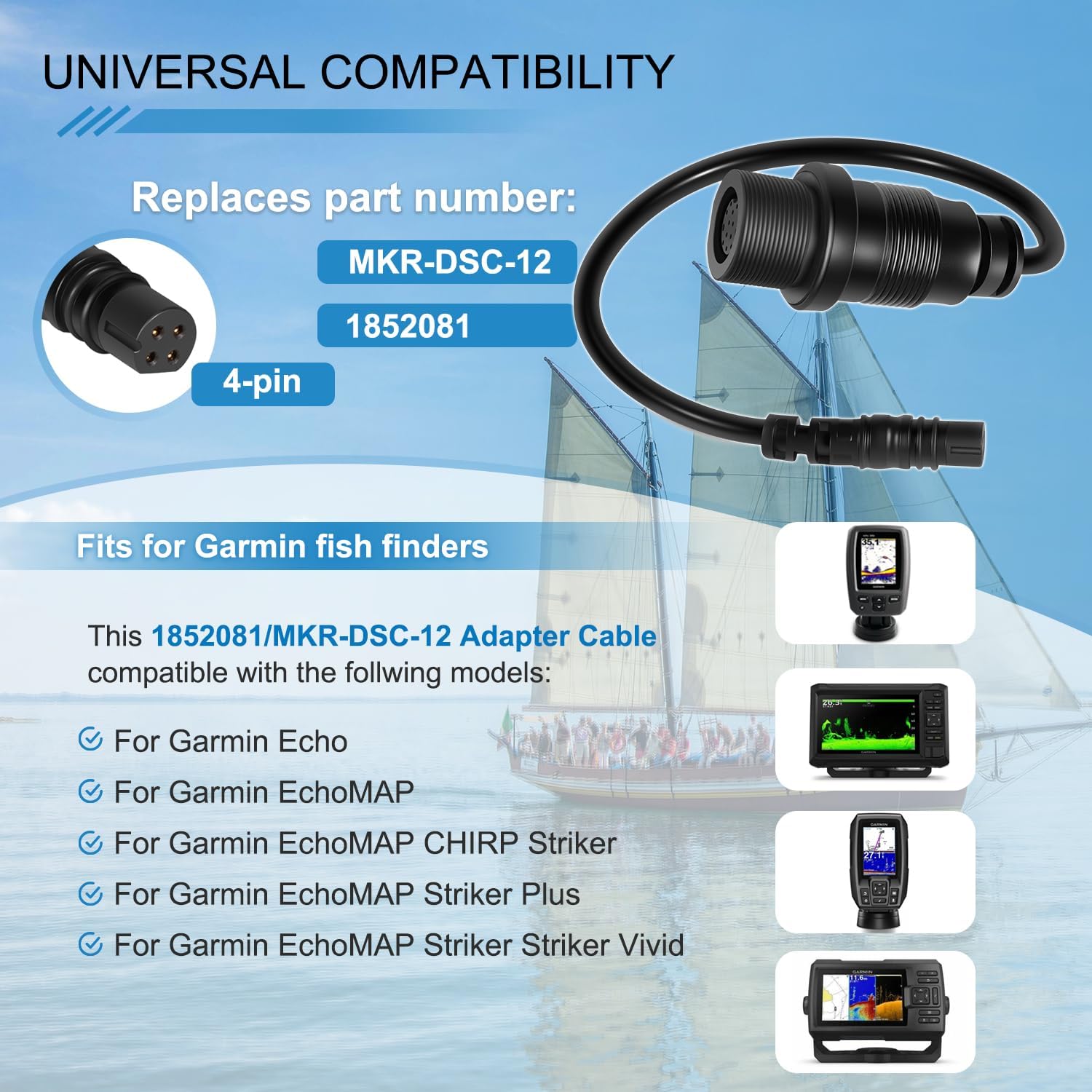 1852081 MKR-DSC-12 어댑터 케이블, 가민 - Fish Finder Cable 리뷰 및 가격