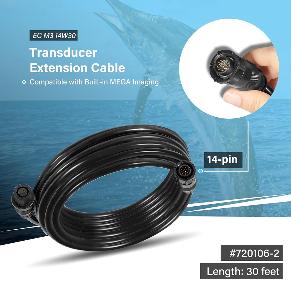 720106-2 EC M3 14W30 변환기 연장 케이 - Fish Finder Transducer 리뷰 및 가격