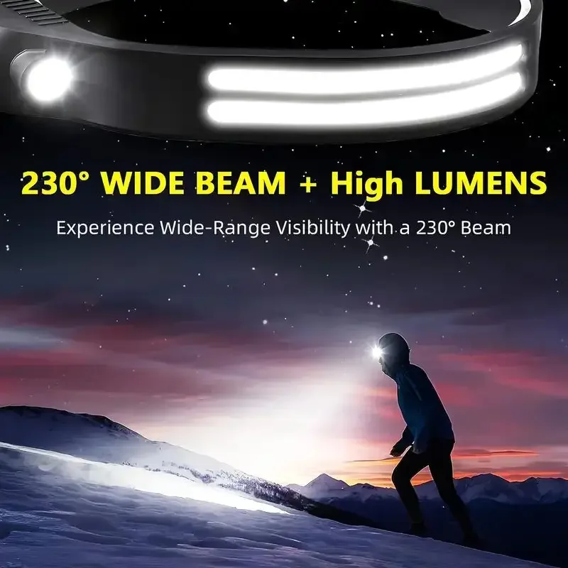 LED 센서 헤드램프 내장 배터리 USB 충전식 COB - Fish Finder Battery 리뷰 및 가격