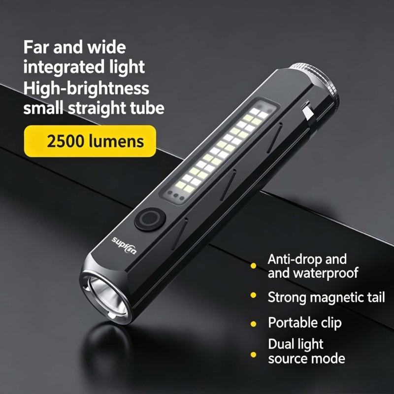 LED 강력한 조명 손전등 Type-C 충전 소형 휴대 - Fishing Light 리뷰 및 가격