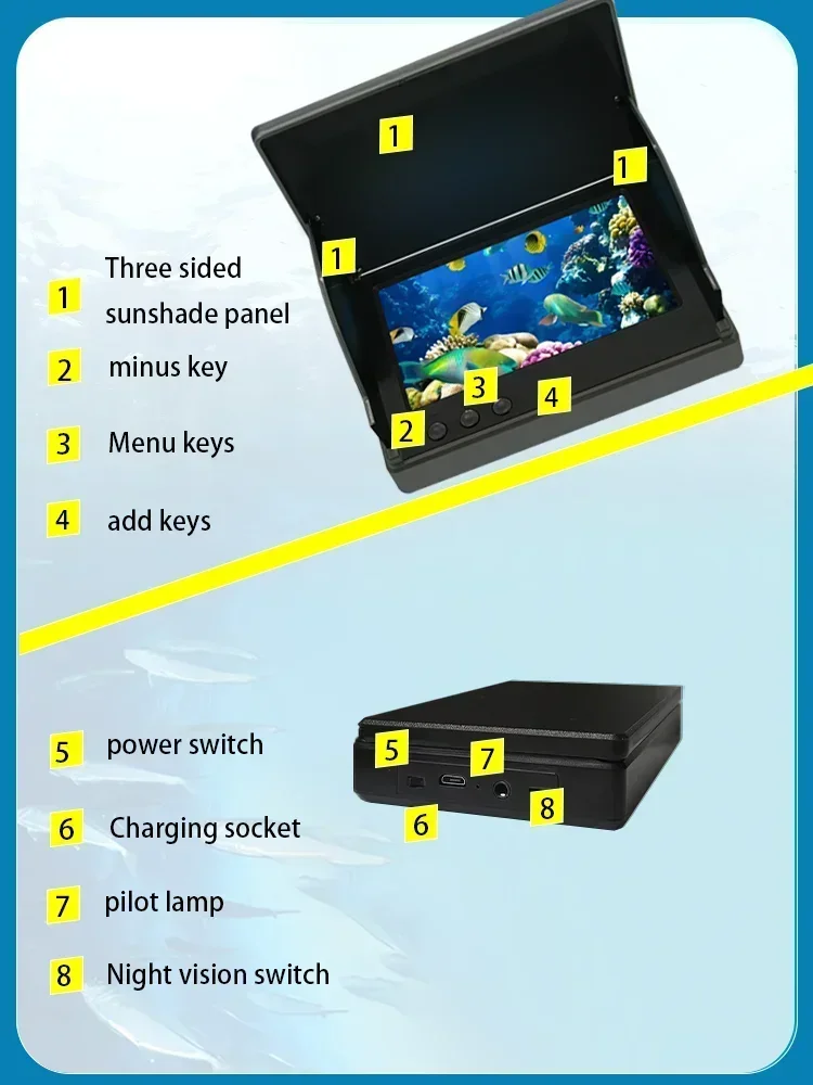 YS43A 4.3 인치 물고기 탐지기 수중 어군 탐지기 - Fish Finder Battery 리뷰 및 가격