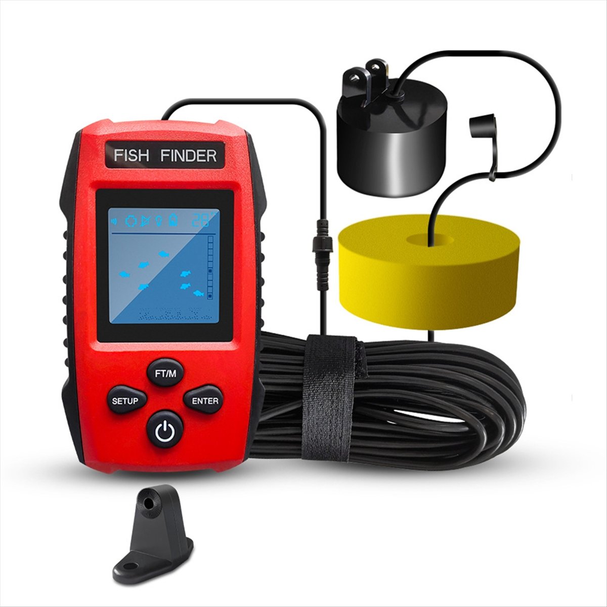 컬러 LCD 어군탐지기 유선 소나 트랜스듀서 탐지 깊이 - Fish Finder Transducer 리뷰 및 가격
