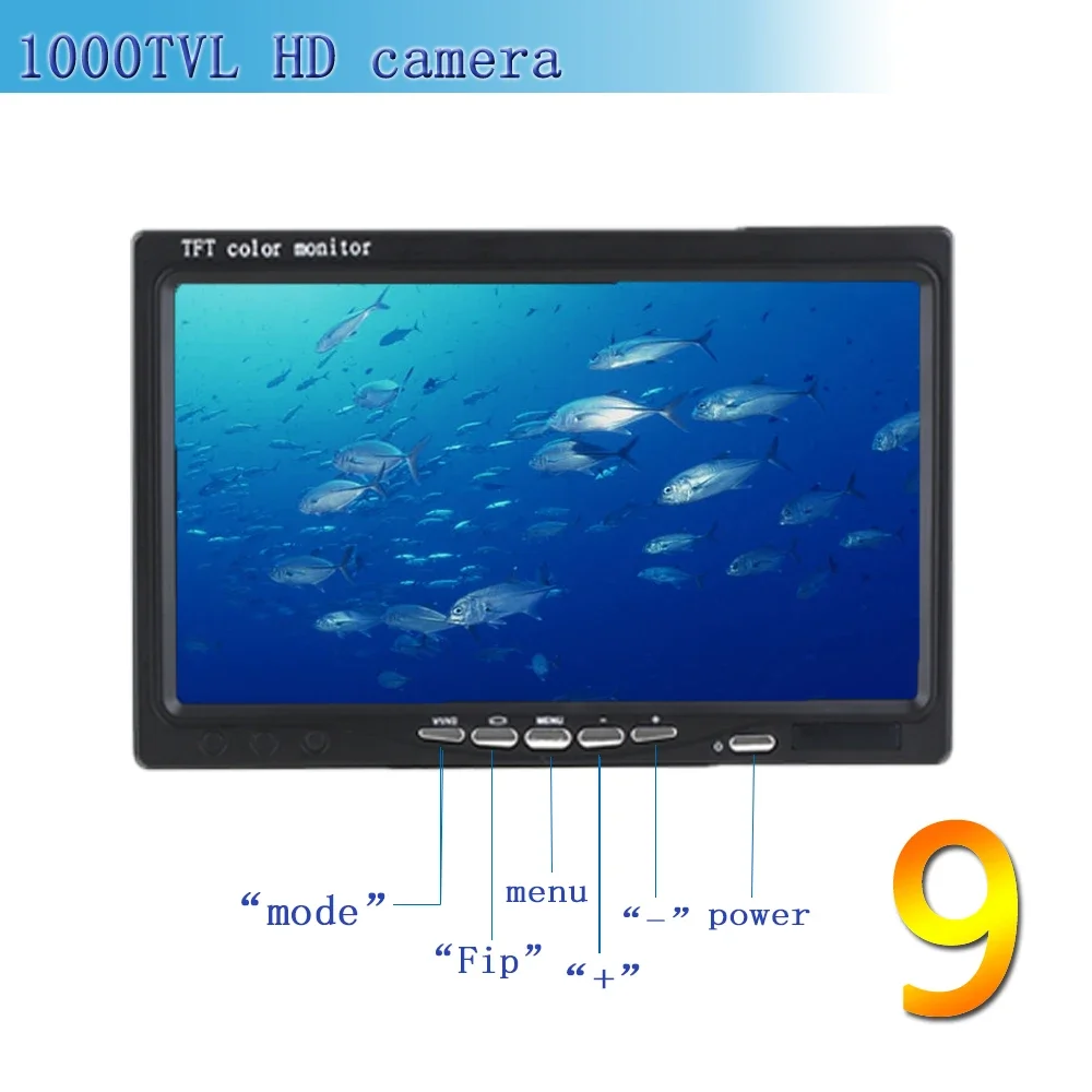 어군탐지기 F08A 9인치 수중 낚시 카메라 광각 10 - Fishing Camera 리뷰 및 가격