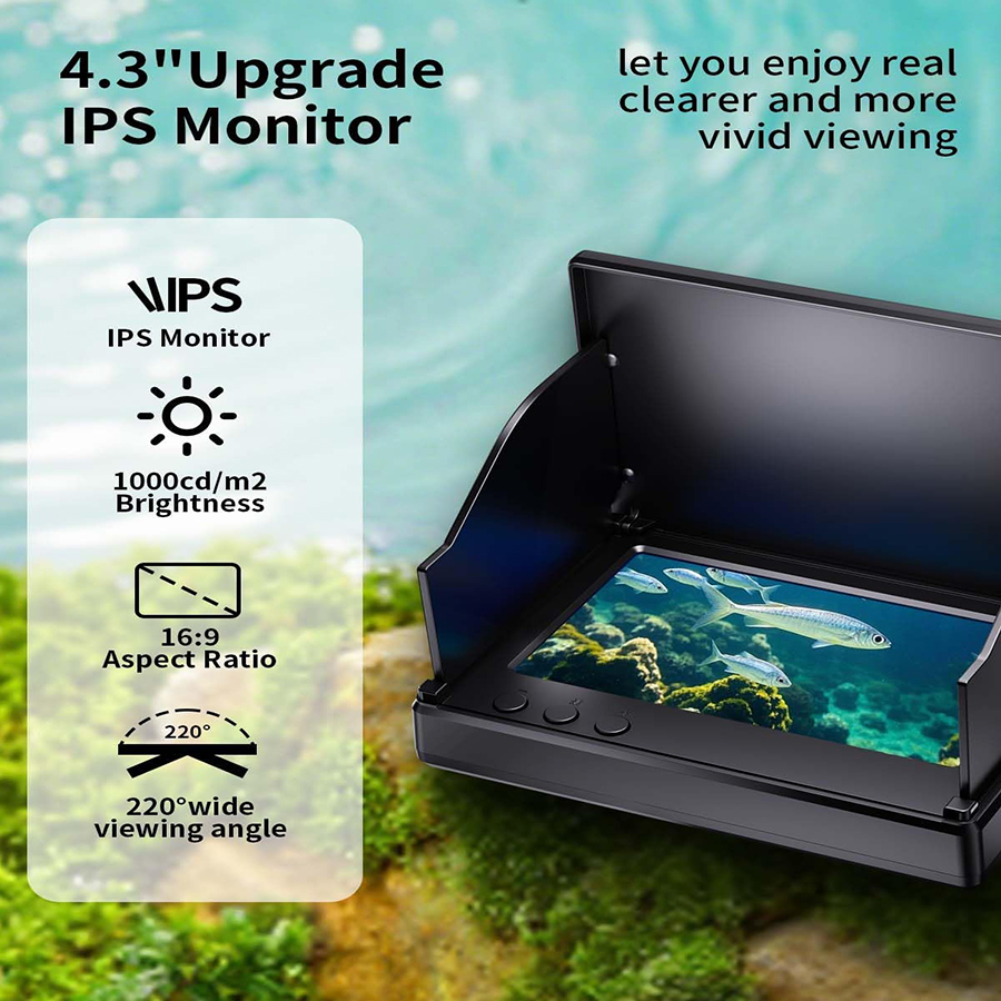 FOURQ 휴대용 1080P 4.3'' LCD 어군탐지 - Fishing Depth Finder 리뷰 및 가격