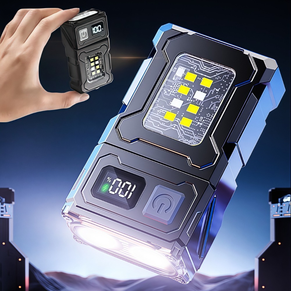 충전식 미니 LED 손전등 마그네틱 클립형 작업등 키체 - Fishing Light 리뷰 및 가격