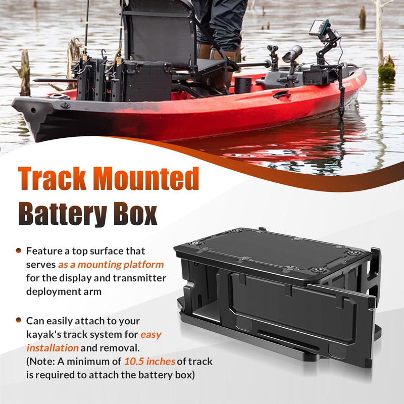 어군탐지기용 트랙 장착 배터리 박스, YakAttack - Fish Finder Transducer 리뷰 및 가격