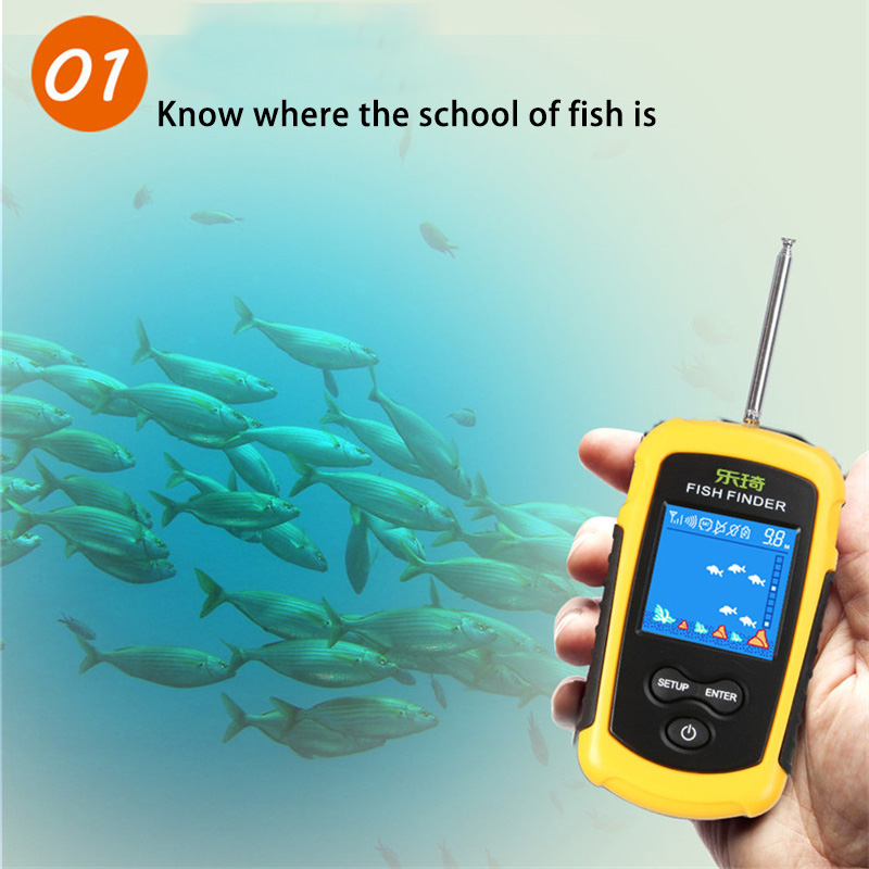 무선 소나 낚시 탐지기, 화면 색상 깊이 40M 거리  - Fishing Depth Finder 리뷰 및 가격