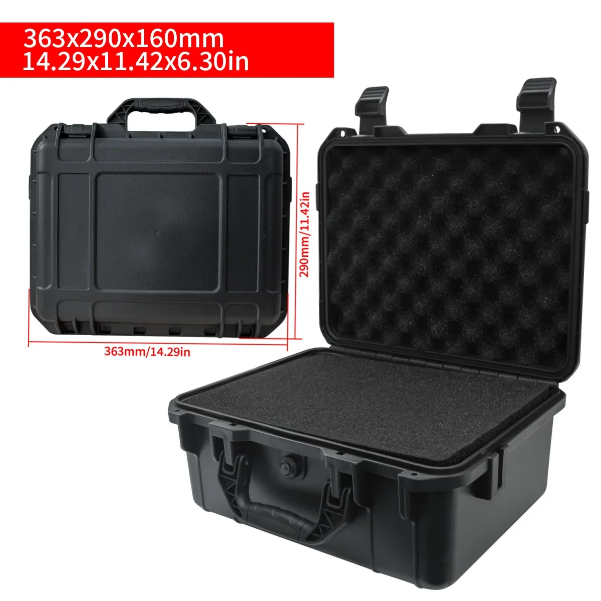 사전 절단된 스폰지 인서트가 포함된 휴대용 도구 상자  - Fish Finder Case 리뷰 및 가격