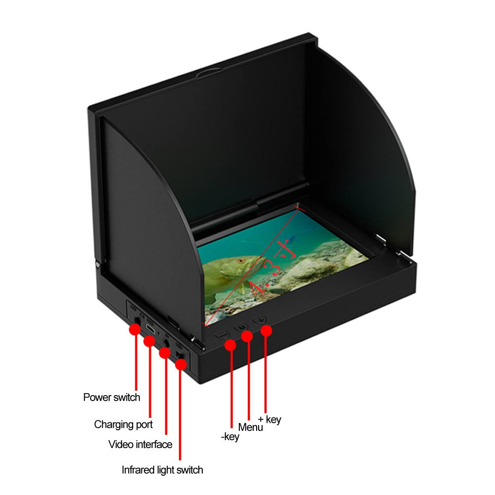 4.3인치 HD 화면 어군탐지기, 220도 광각 수중  - Fishing Depth Finder 리뷰 및 가격