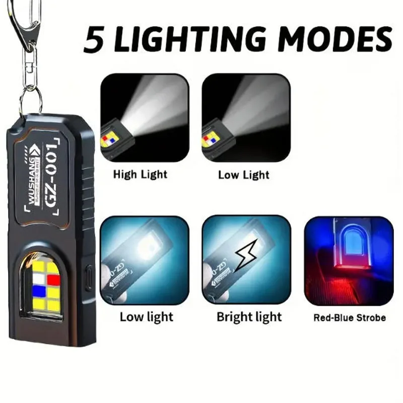 LED 키체인 손전등 타입 C 충전식 550LM 휴대용 - Fishing Light 리뷰 및 가격